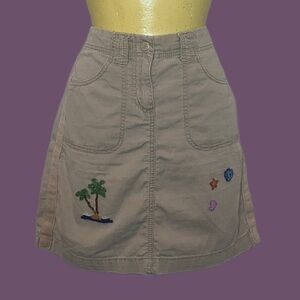 🏝️🐚Y2K Upcycled Beaded Mini Skirt🐚🏝️